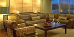 custom upholstered sectional in leather